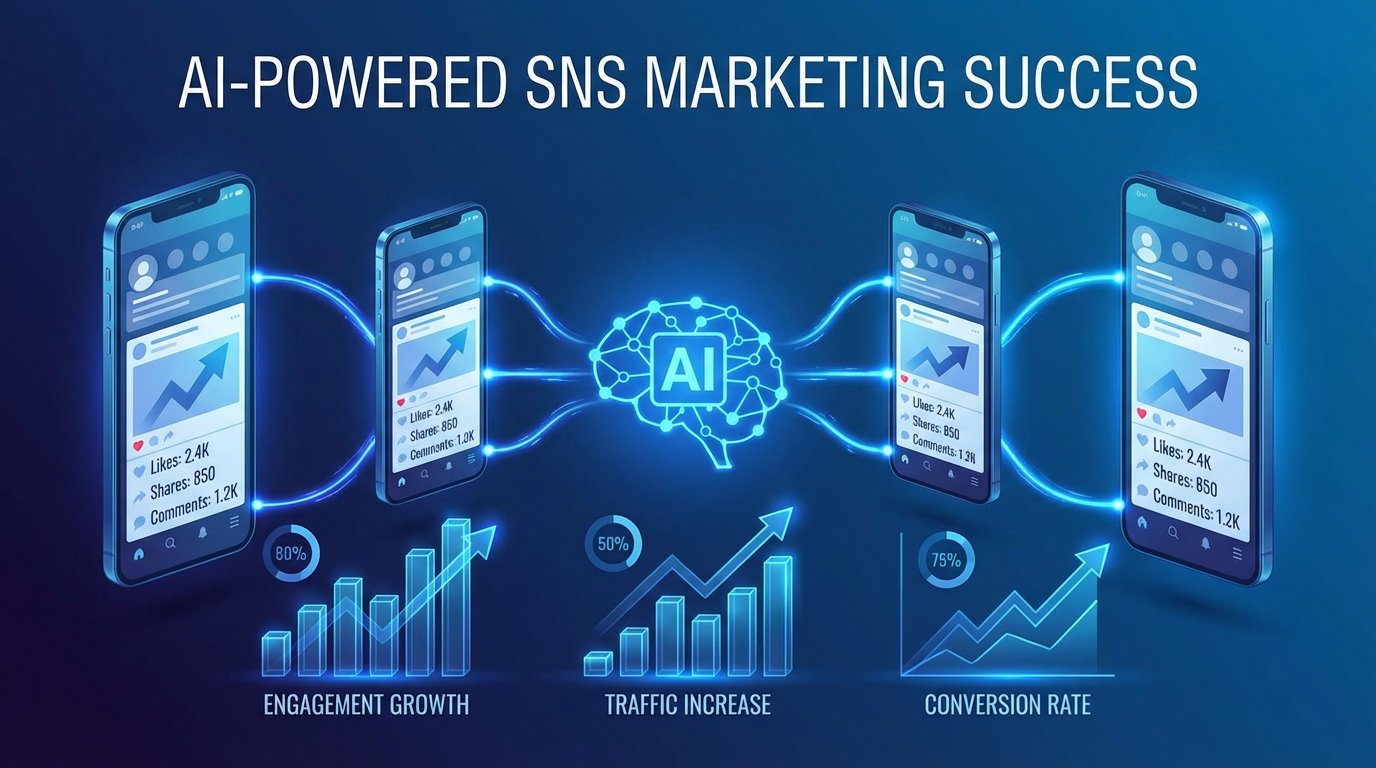 SNSマーケティング成功イメージ